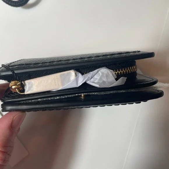 NWT Marc Jacobs Black Leather Wallet - Picture 3 of 5
